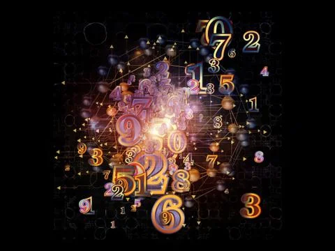 Realms of Numbers 库存插图
