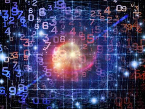 Realms of Numbers 스톡 일러스트