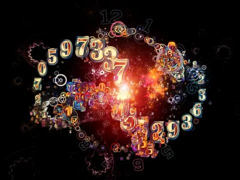 Realms of Numbers Stock Illustration