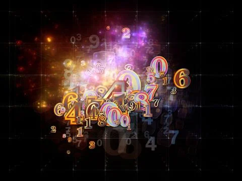 Realms of Numbers Stock Illustration