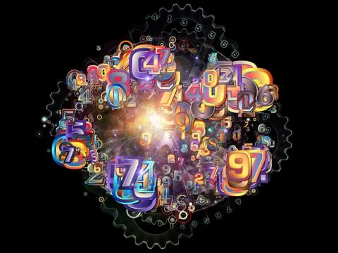 Realms of Numbers Illustrazione stock