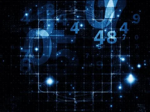 Realms of Numbers 스톡 일러스트