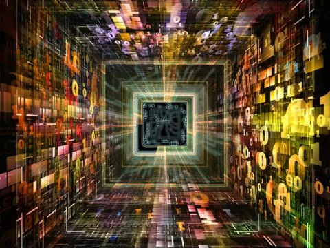 Realms of Numbers Stock Illustration