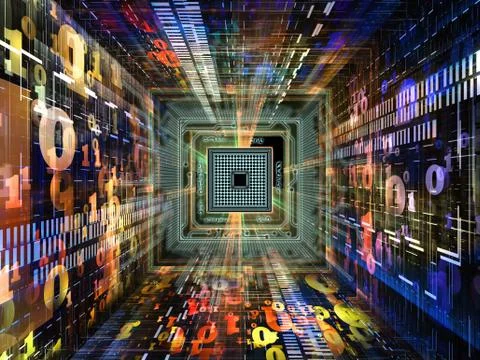 Realms of Numbers Stock Illustration