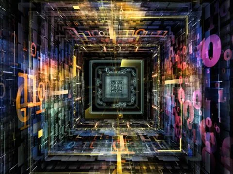 Realms of Numbers Illustrazione stock