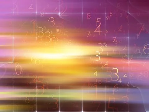 Realms of Numbers 스톡 일러스트