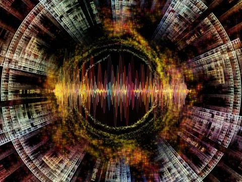 Realms of Radial Oscillation Stock Illustration