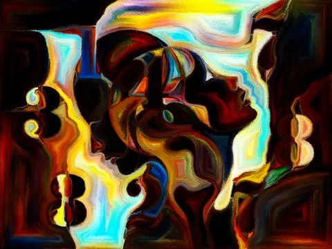 Realms of Shape Division Stock Illustration