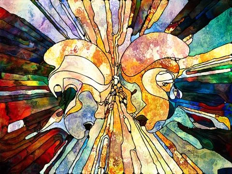 Realms of Shape Division 스톡 일러스트