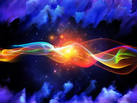 Realms of Sine Wave Stock Illustration