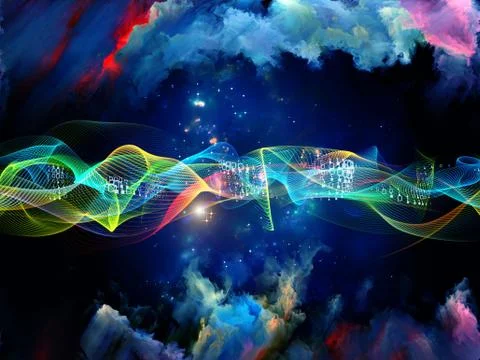 Realms of Sine Wave Stock Illustration