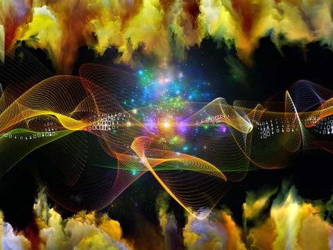 Realms of Sine Wave Stock Illustration