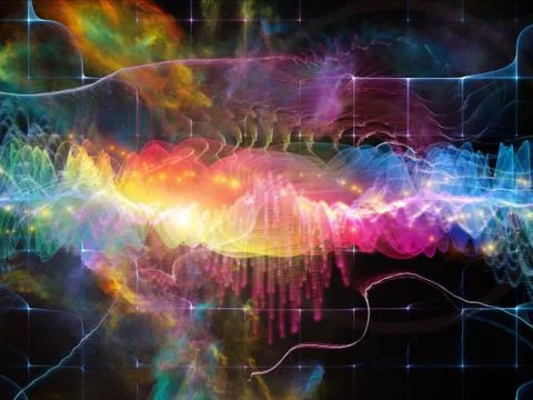 Realms of Sound Wave Stock Illustration