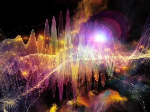Realms of Sound Wave Stock Illustration