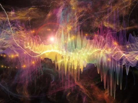 Realms of Sound Wave Stock Illustration