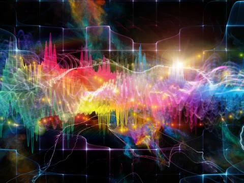 Realms of Sound Wave 스톡 일러스트