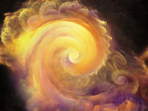 Realms of Spiral Pattern Illustrazione stock