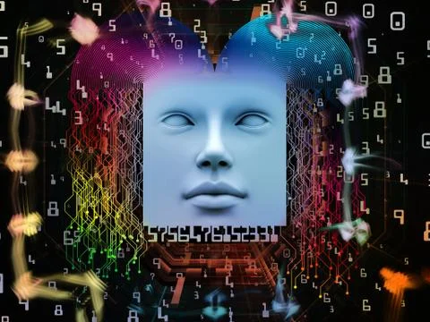 Realms of Super Human AI 库存插图