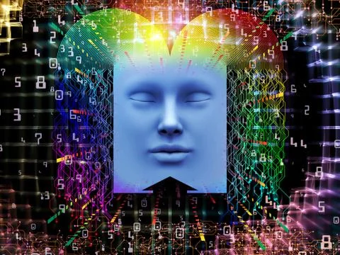 Realms of Super Human AI Stock Illustration