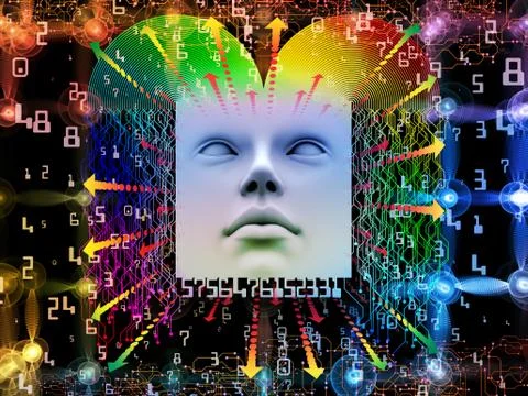 Realms of Super Human AI 库存插图