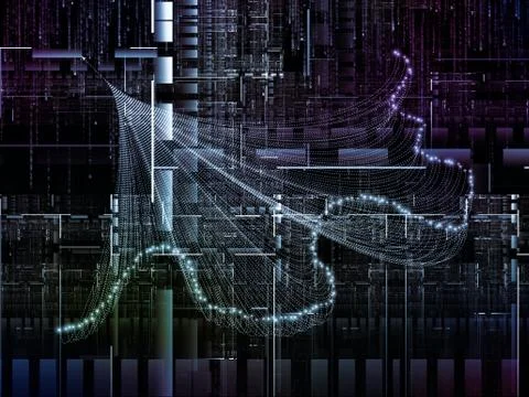 Realms of Technology Links Illustrazione stock
