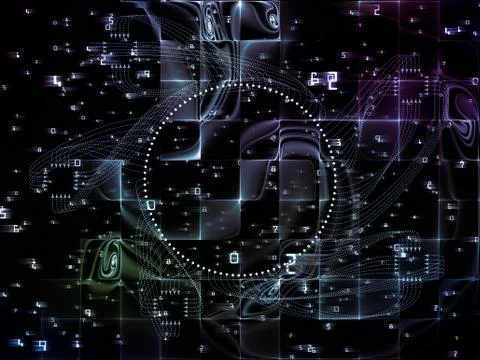 Realms of Technology Links 스톡 일러스트