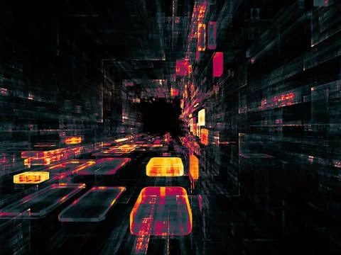 Realms of Virtual Space Stock Illustration