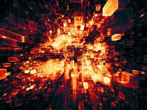 Realms of Virtual Space Stock Illustration