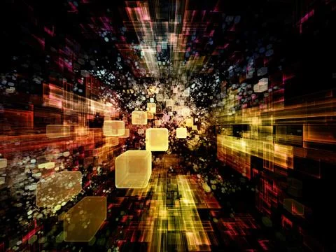 Realms of Virtual Space Stock Illustration