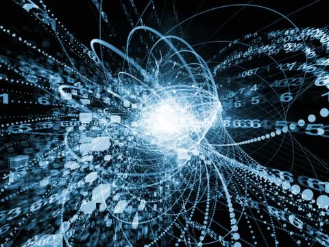 Realms of Wave Particle Stock Illustration