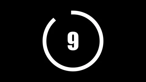 Realtime countdown clock Stock Footage 249940978