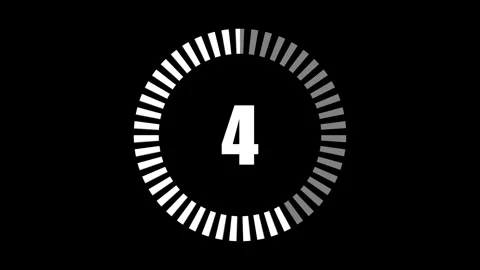 Realtime countdown clock Stock Footage 249947087
