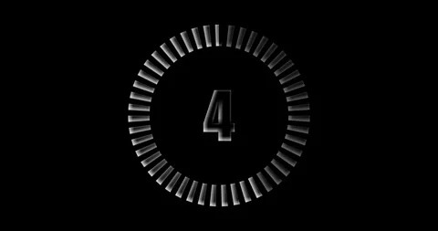 Realtime countdown clock Stock Footage 281752670