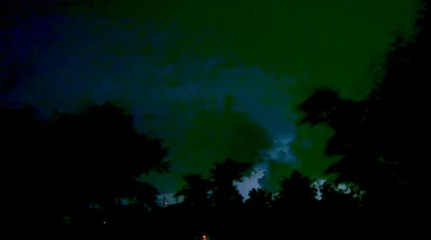 Realtime flashes of night storm. Lightning Stock-Footage 22960238