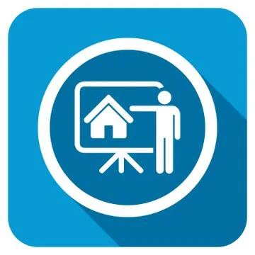 Realtor Longshadow Icon イラスト素材