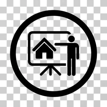 Realtor Presentation Vector Icon Stock Illustration