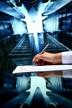 Realtor work Stock Photos