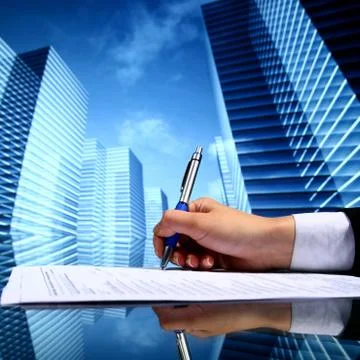 Realtor work Stock Photos