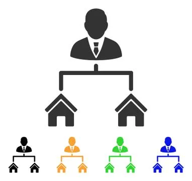 Realty Manager Vector Icon イラスト素材