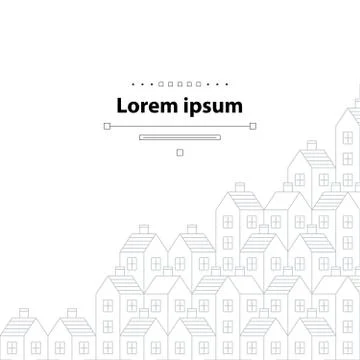 Realty pattern and backdrop Stockillustratie