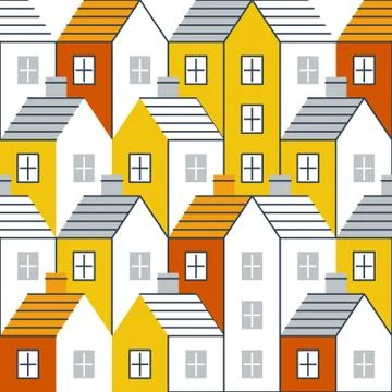 Realty pattern and backdrop Illustrazione stock