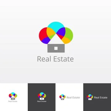 Realty service vector logo eps Illustrazione stock