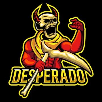 Reaper mascot logo design vector with concept style for badge Stock Illustration