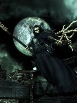 Reaper Moon Stock Illustration