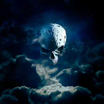 Reaper moon rising Illustrazione stock
