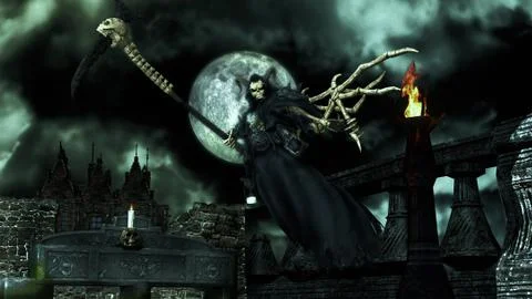 Reaper Night Stock Illustration