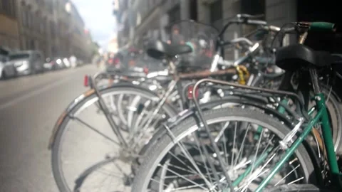 Rear Bicycle Wheel Stock Footage 142590504