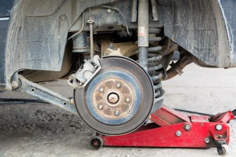 The rear of the car without the wheels. Stock Photos