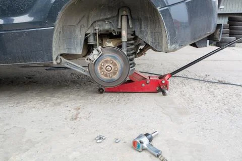 The rear of the car without the wheels. Stock Photos