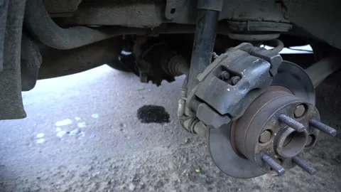 Rear disc brakes Stock Footage 154374113